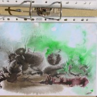 Monotypien und Experimente